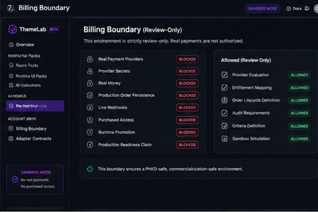 Billing Boundary