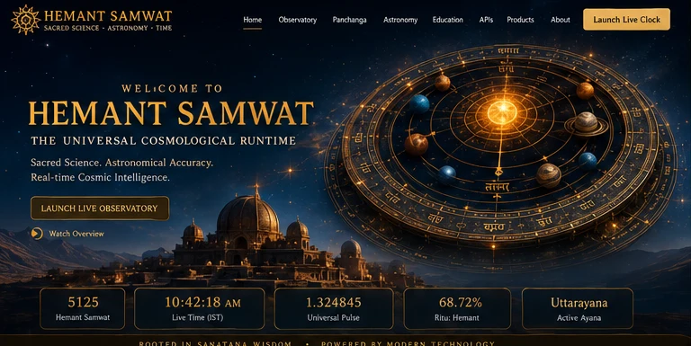 Vasanta observatory artifact for Vaishakh